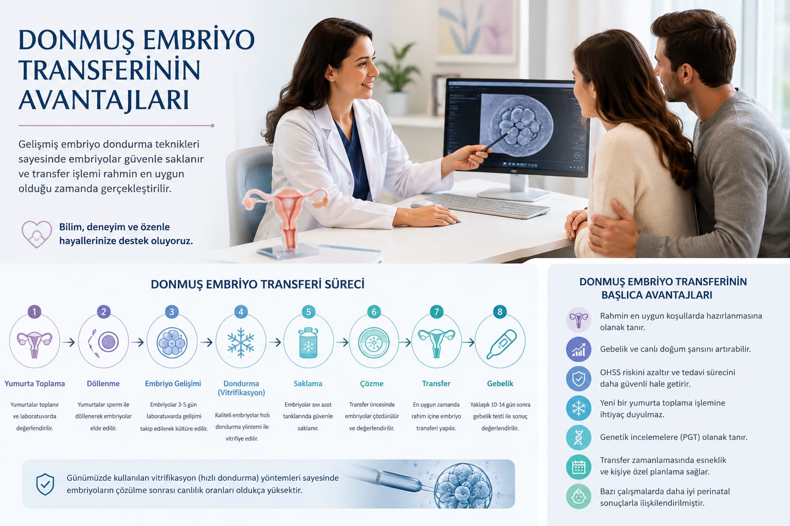 Donmuş embriyo transferi neden önemli?