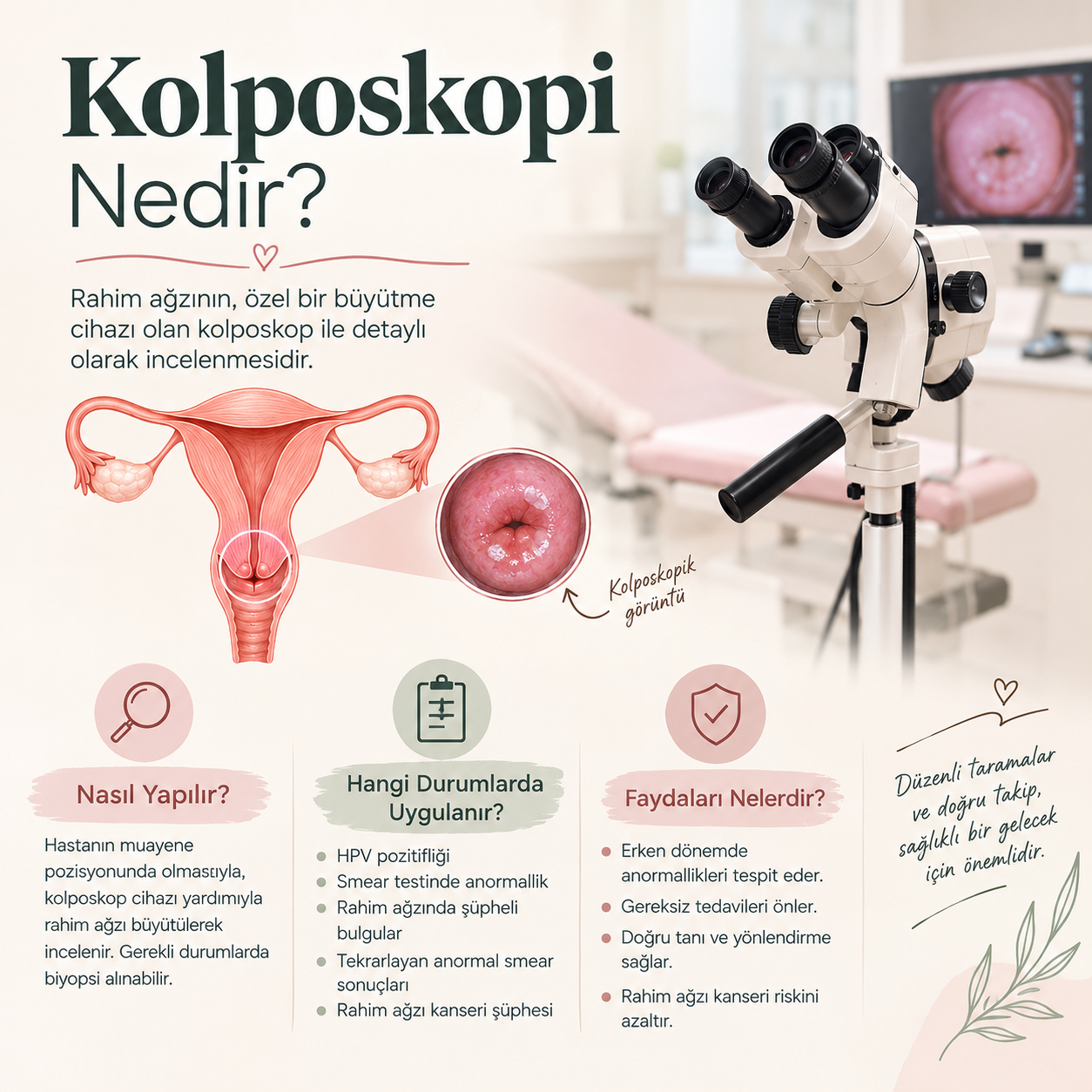 Kolposkopi Nedir? Nasıl Yapılır, Hangi Durumlarda Uygulanır ve Faydaları Nelerdir?